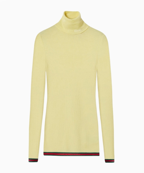 Cashmere and silk turtleneck
