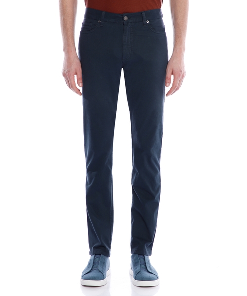 Dar biçimli denim şalvar