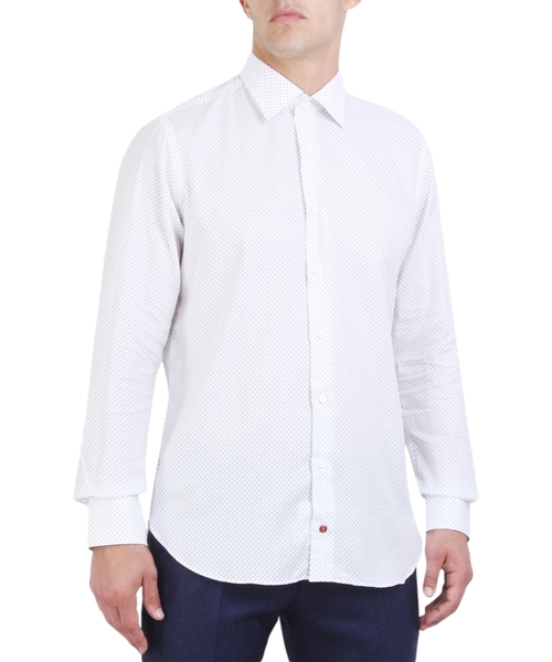 Хлопковая рубашка с узорами