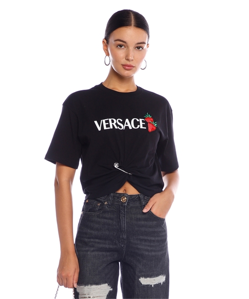 Футболка с вышивкой Strawberry Garden и булавкой Safety Pin