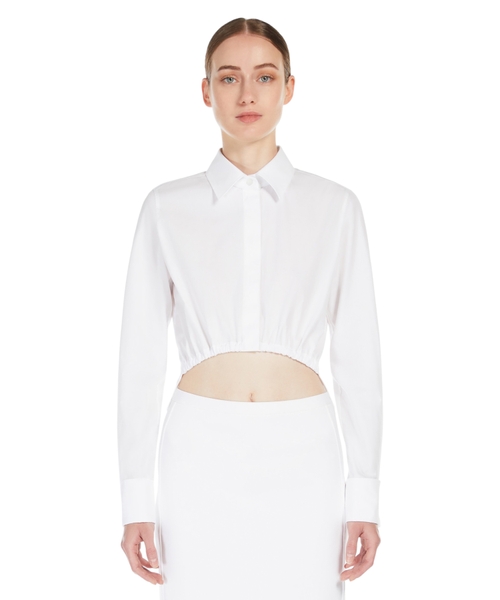 Falster cotton cropped shirt