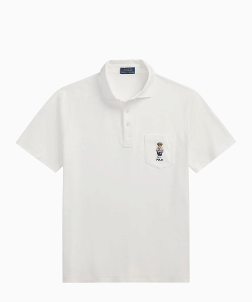 Polo Bear naxışlı pambıq polo