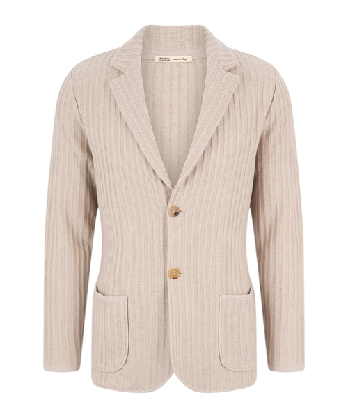 Silk cashmere and linen blazer