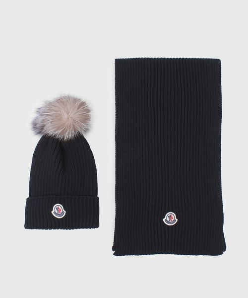 Moncler hat scarf set online