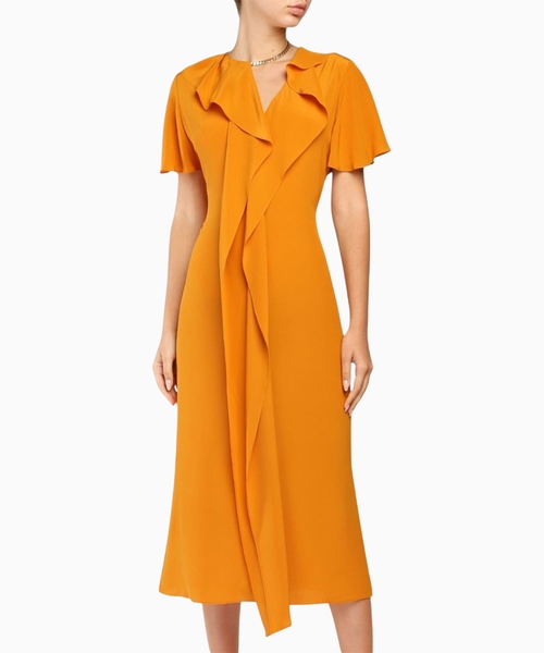 Chain detail midi dress