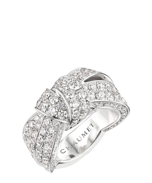 Ağ qızılı rəngli brilliantlarla bəzədilmiş "Liens Séduction" üzüyü