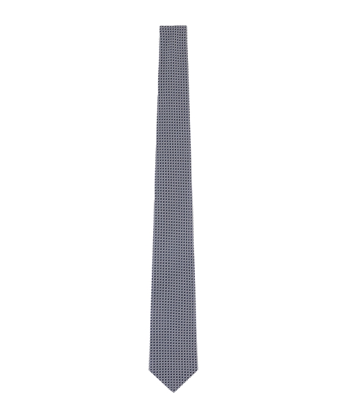 Patterned silk tie