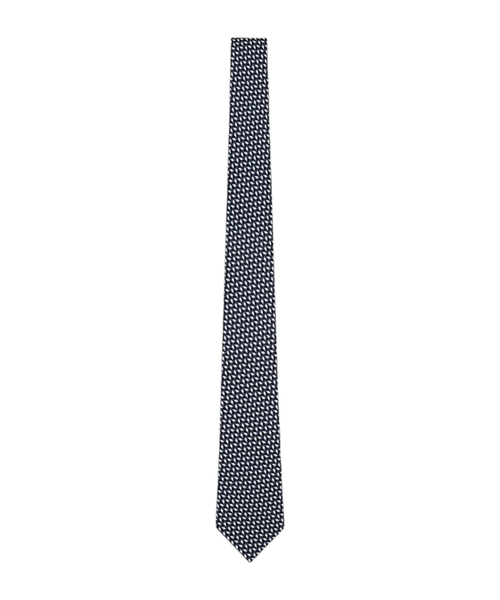 Printed silk tie