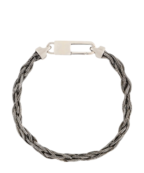 Braided sterling silver bracelet
