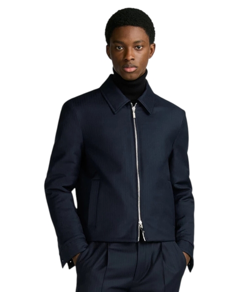 Reversible zipped jacket