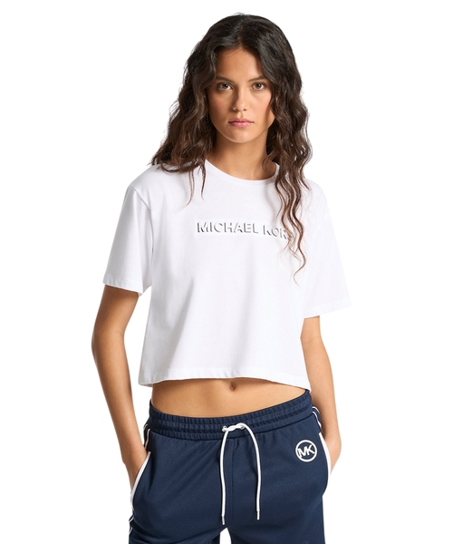 Хлопковая футболка с логотипом