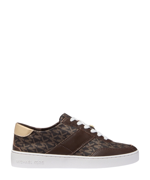 Kaycee signature logo and leather sneaker