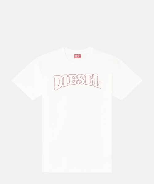 Loqo naxışlı pambıq T-shirt