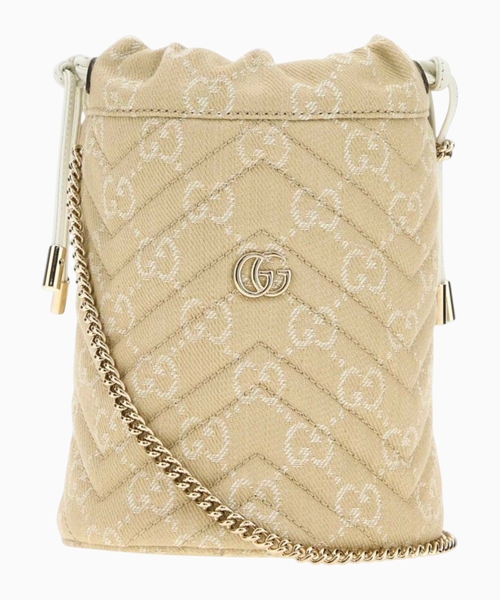 GG Marmont denim bucket bag