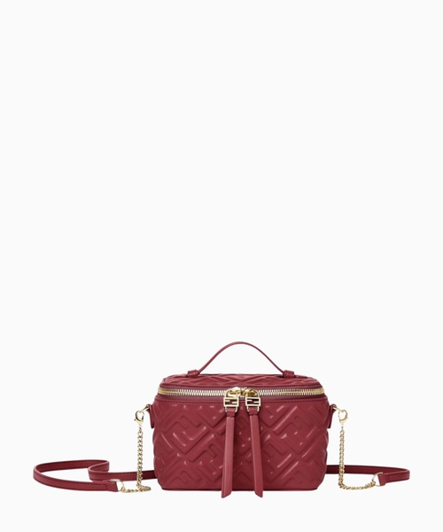 Nappa leather mini-bag with FF motif