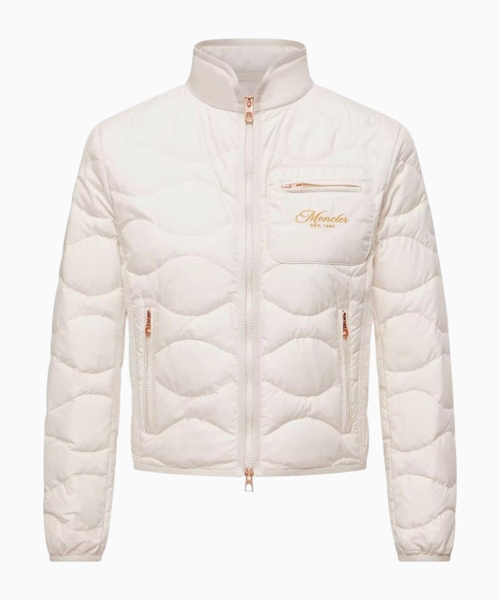 Quilted short down jacket