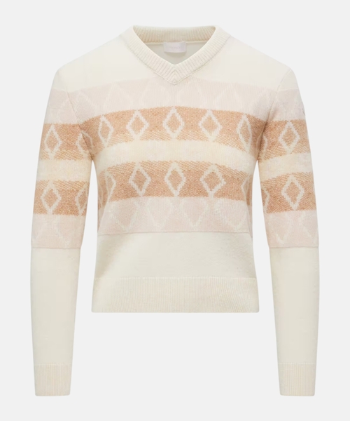 Пуловер из шерстяного жаккарда
