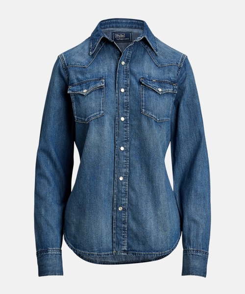 Western denim köynək