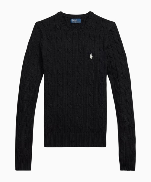 Cable-knit jumper