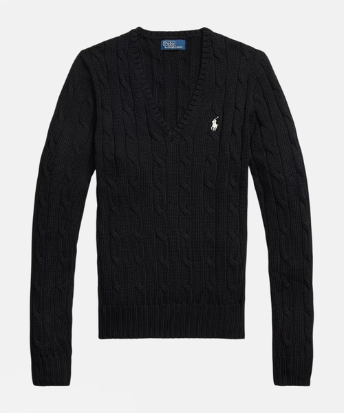 Вязаный хлопковый пуловер