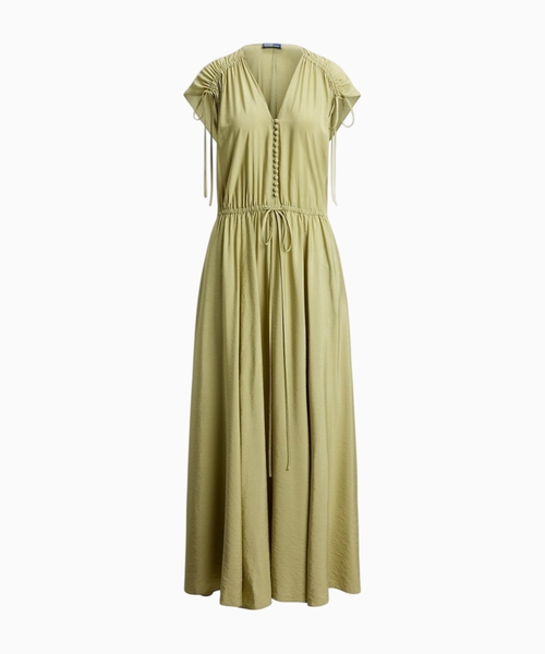 Crepe maxi dress