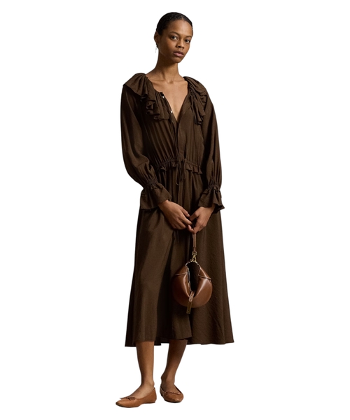 Платье с рюшами