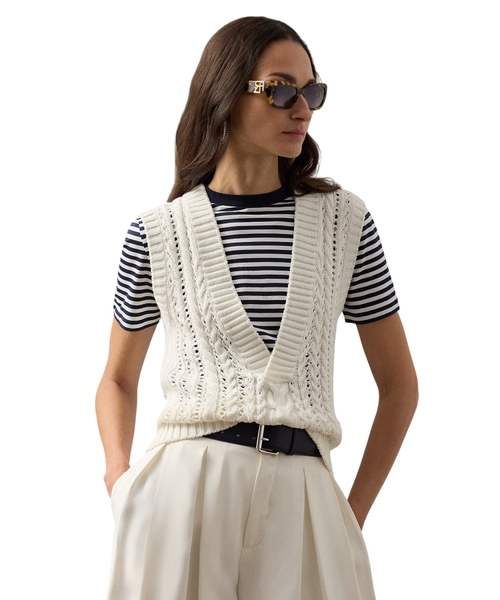 Жилет из хлопка и шелка