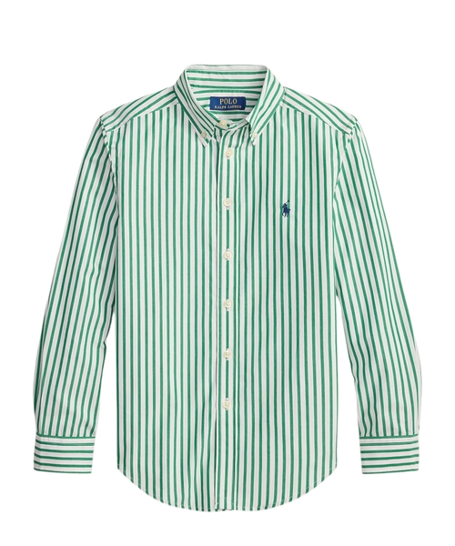 Zolaqlı pambıq köynək