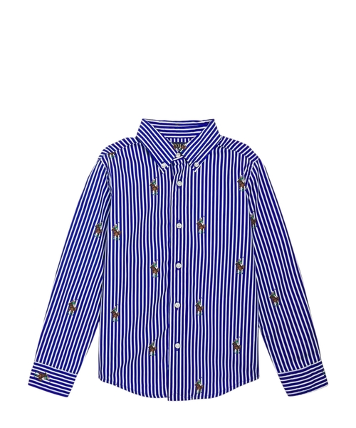 Polo Bear cotton stripe shirt