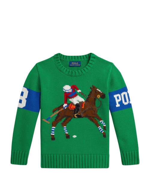 Equestrian-Intarsia jumper