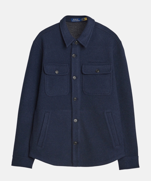 Wool-blend overshirt