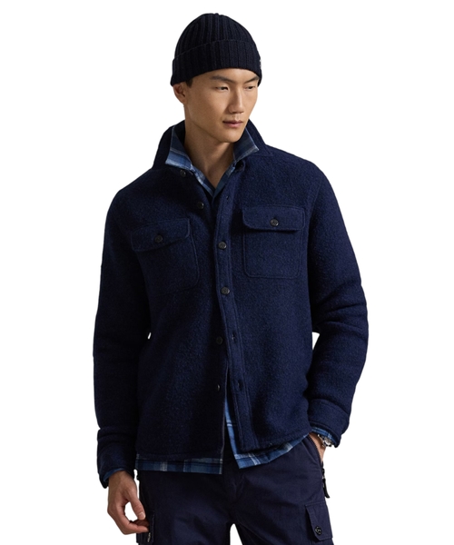 Wool-blend overshirt