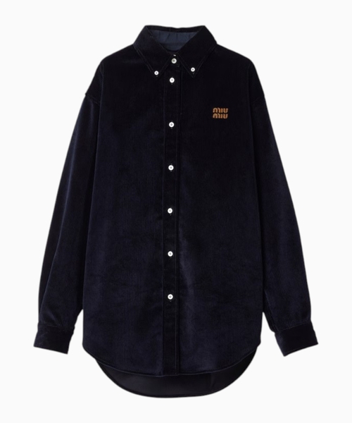 Corduroy and suede shirt