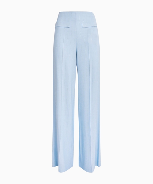 Striped sequin trousers