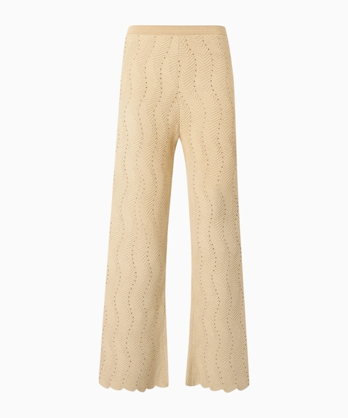Rhinestone knit trousers
