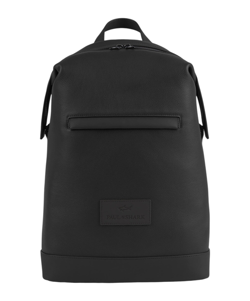 Tumbled leather backpack