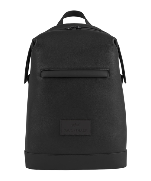 Tumbled leather backpack