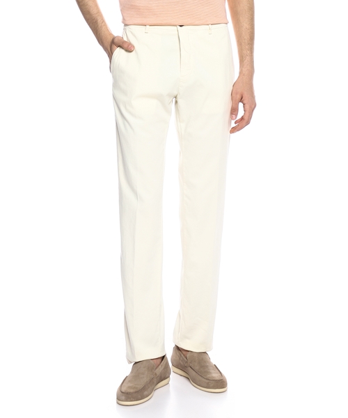 Брюки из смесовой хлопковой ткани