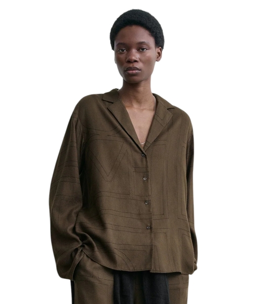 Фланелевая рубашка с монограммой