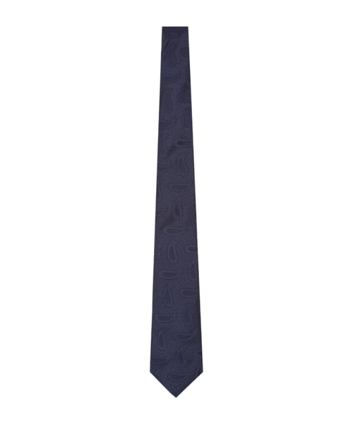 Patterned silk tie