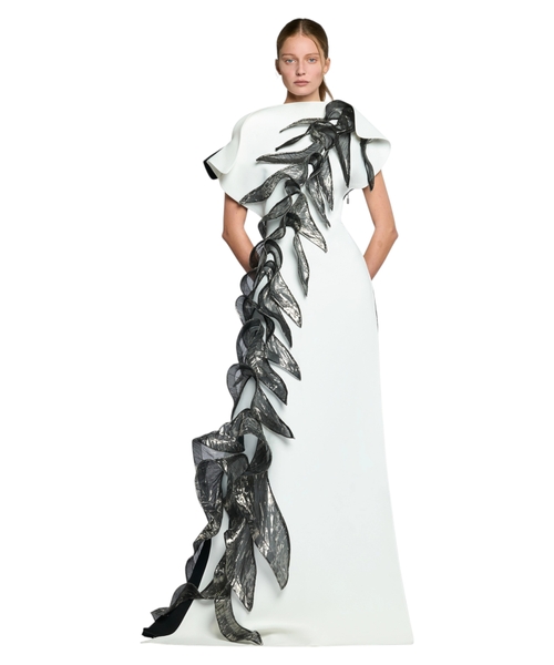 Two-tone maxi dress