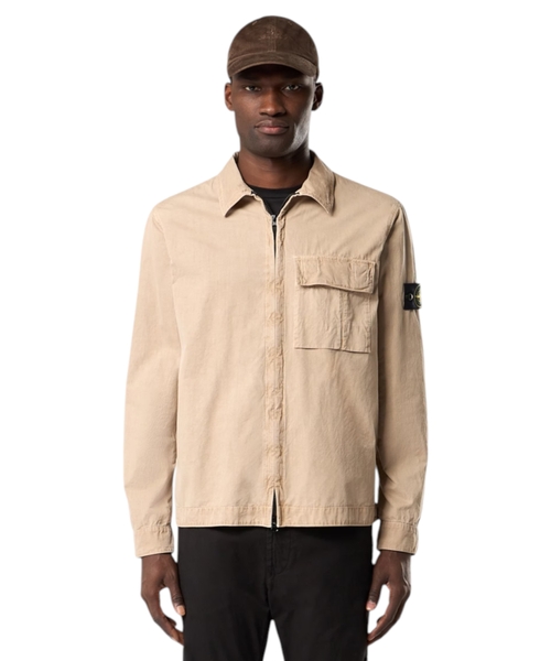 Zəncirbəndli düz biçimli overshirt