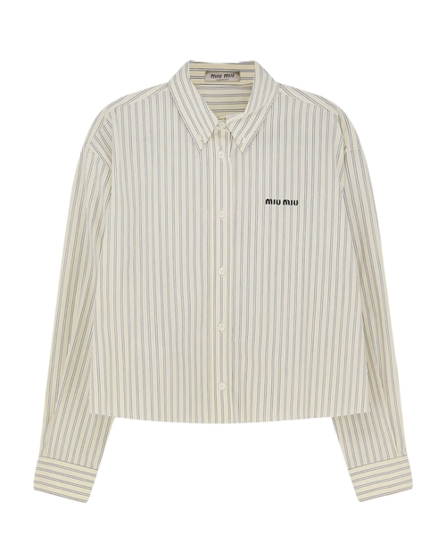 Zolaqlı pambıq köynək