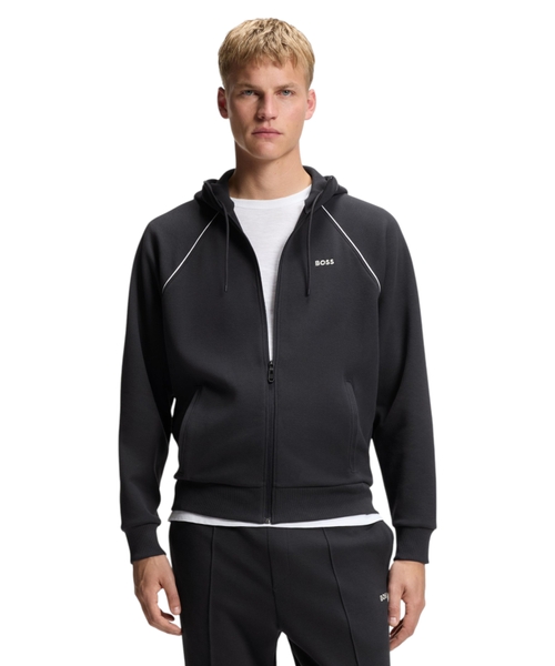 Zip-up hoodie in a cotton blend