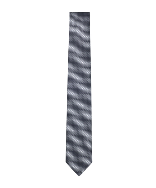 Jacquard-pattern tie in a silk blend