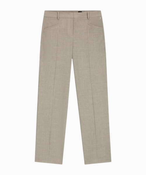 Trousers in melange virgin wool
