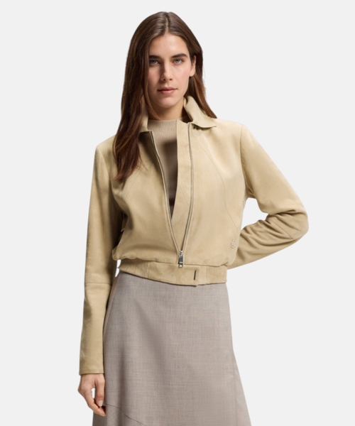 Замшевая куртка с монограммой Double B