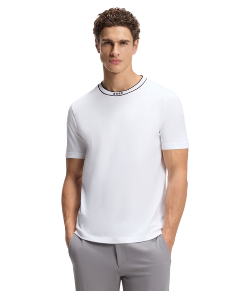 Cotton T-shirt with logo crew neck