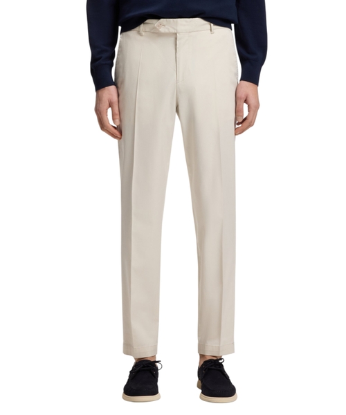 Брюки зауженного кроя из эластичной ткани