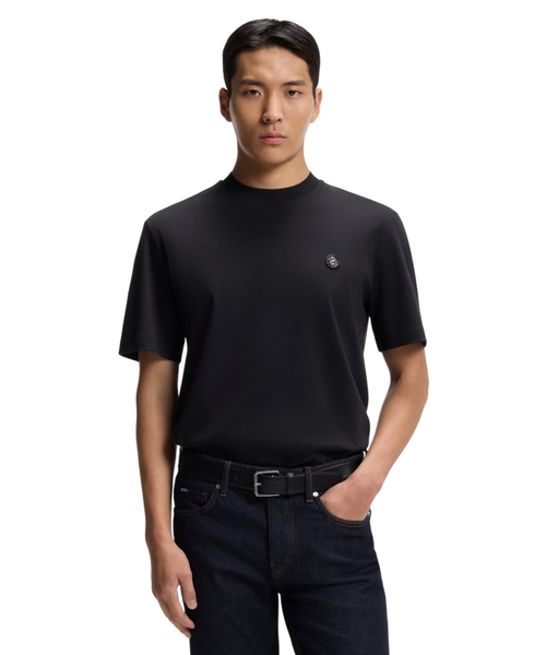 Double B monoqramlı pambıq T-shirt